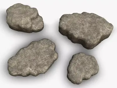 Cave Platform 2 - Light Low-poly 3D model