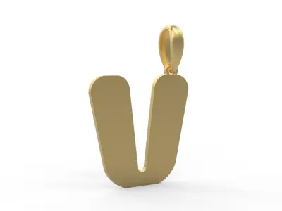 Initial Letters Pendant Sisyphus Light V 3D print model