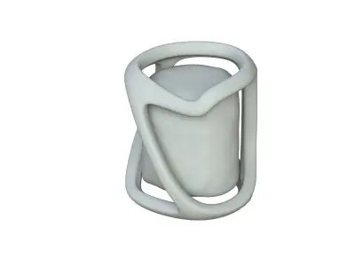 SciFi Shape Object Low Poly Low-poly 3D model 32