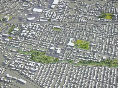 Arvada Low-poly 3D model