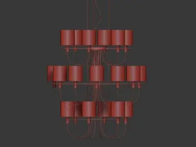 Light4 Silhouette Chandelier 3D model