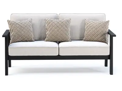 Jack wooden loveseat  3D model