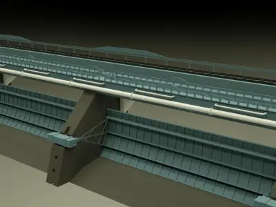 3D Printed Dam Architecture 3D print model