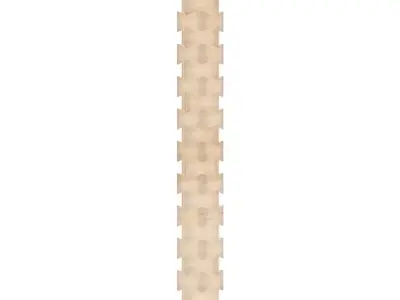 Geometric Column Floor Lamp 3D Model 3D model