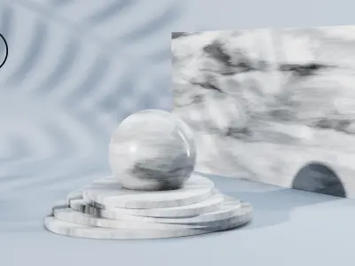 7 Pro Marble Realtime Shaders Volume 01 for Blender 3D Texture