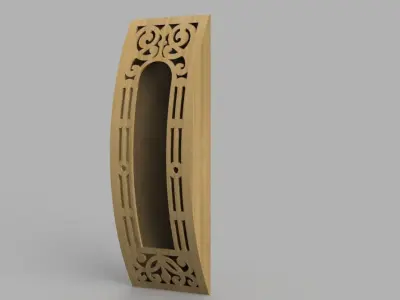 Decorative wall lamp 3D print model