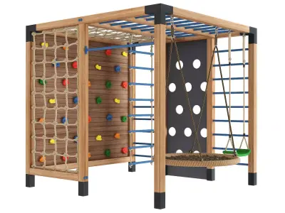 Playground wood 3D model