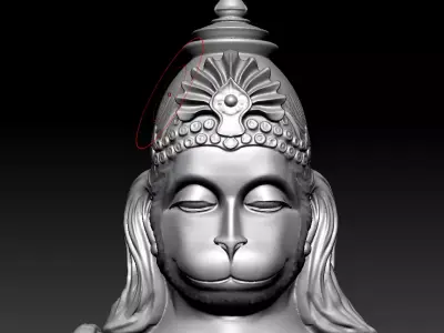 Hanuman ji 3D print model