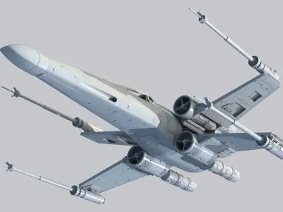 Star Wars A New Hope X Wing 1 24th scale 3D stl model 3D print model