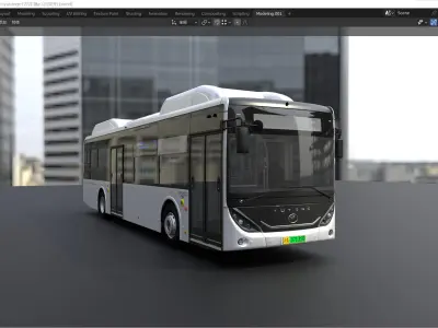 YUTONG E12i bus 3D model
