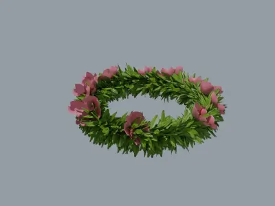 Laurel Wreath Cherry Tree Low-poly 3D model