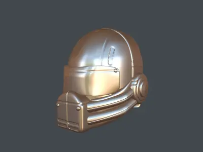 helmet high poly sculpt 3d printable  3D model 100