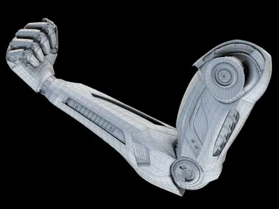 ROBOT MECH ARM - RIGGED 3D model