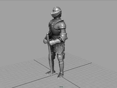KNIGHT STATUE 3D model