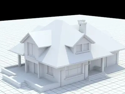 highly detailed single-family house 17 3D model