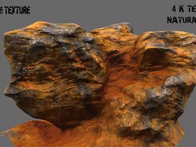 Rock Mount Low-poly 3D model