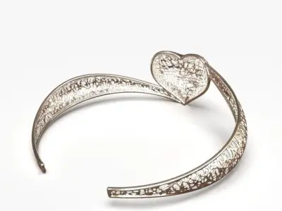 Light cuff bracelet 3D print model