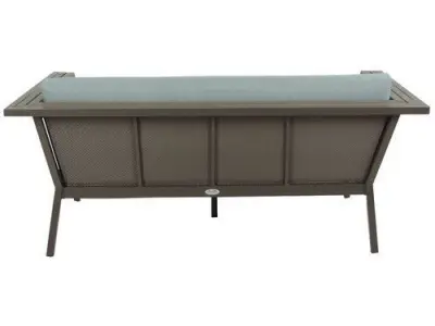 Gray Marina Geo Loveseat with Cushions 3D model