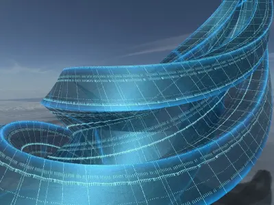 Transparent Building 3D model