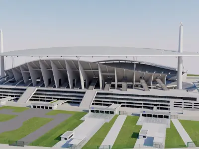 Ataturk Olympic Stadium - Istanbul - Turkey 3D model
