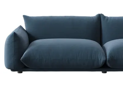 Marenco 2 Seater Sofa with Armrests 3D model