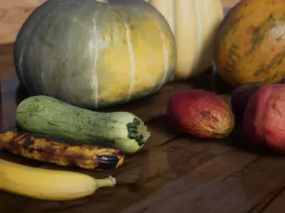 4K Scanned Fruits Vol 1 Low-poly 3D model