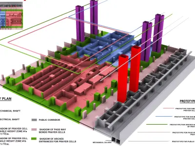  Prophet Mosque -second basement 3D model