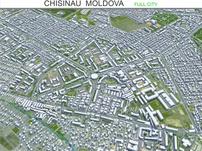 Chisinau Moldova Low-poly 3D model