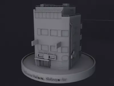 Shibuya building 3D model