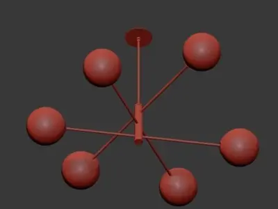 COURCELETTE LINEAR PENDANT 3D model