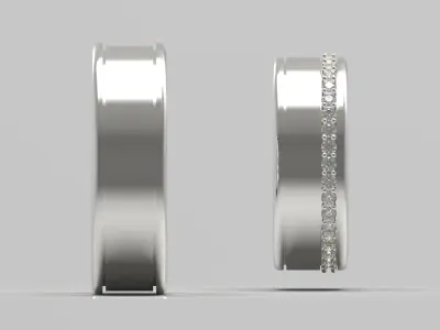 wedding couple ring cr0034 3D print model