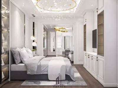 Design Master Bedroom Classic Low-poly 3D model