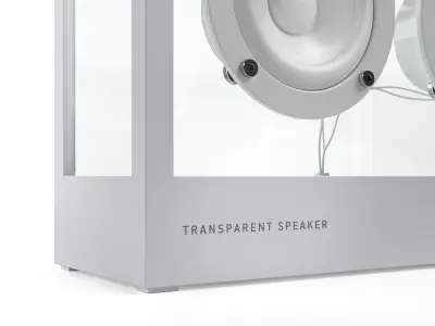 Small Transparent Speaker 3D model