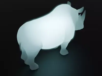 Indirect Rhinoceros lighting 3D model