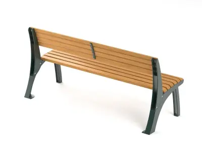 Modern City Bench 3D model
