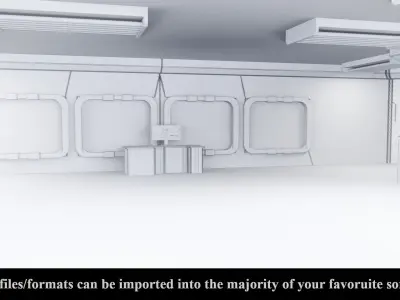 Sci Fi Lab - Low Poly - PBR - Game Ready Low-poly 3D model