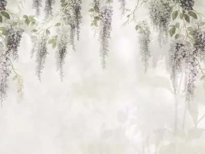 Wisteria Canopy Mural  Texture