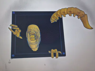 Ceiling Xenomorph Updated 3D print model