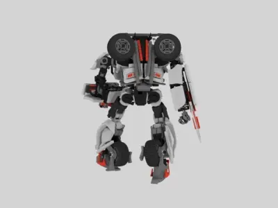 Fighter Robot Transformers 1 Low-poly 3D model