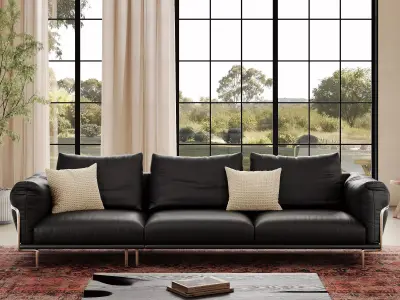 Industrial Living Interior scene 3D model