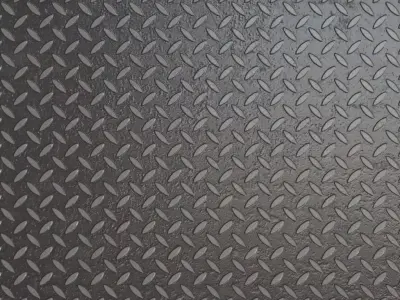 Dirty Realistic Metal Treadplate PBR Seamless Texture