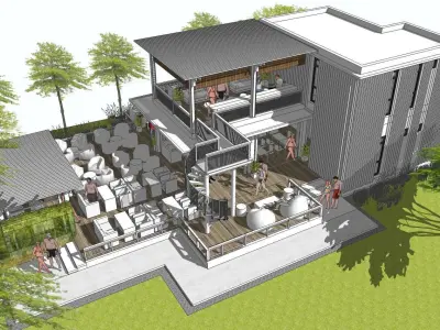 Sketchup 1002 - House  3D model