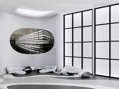 Futuristic Organic Interior Space 3D model