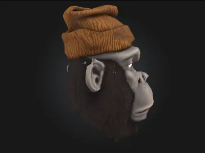 Mystic Ape  Enchanted Primate Character Model for Fantasy  3D model