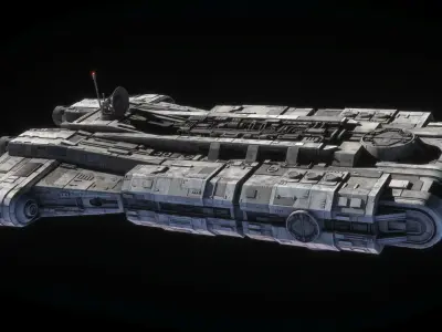 Roken rebel ship  - Star Wars Kenobi 3D model