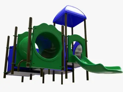 Kids playground outdoor 05 3D model