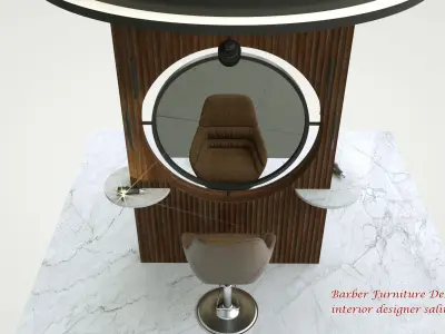  Barber Furniture 3d model 3D model