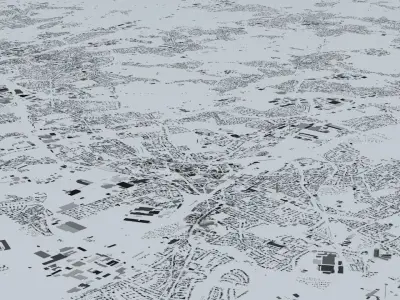 North Rhine Westphalia Streets and Buildings 3D model