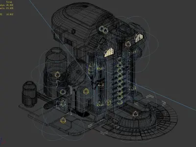 Functional mechanical object 01 3D model