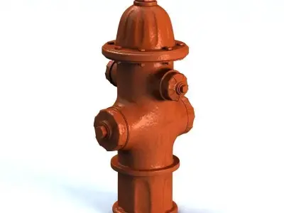 Fire Hydrant 3D model 11